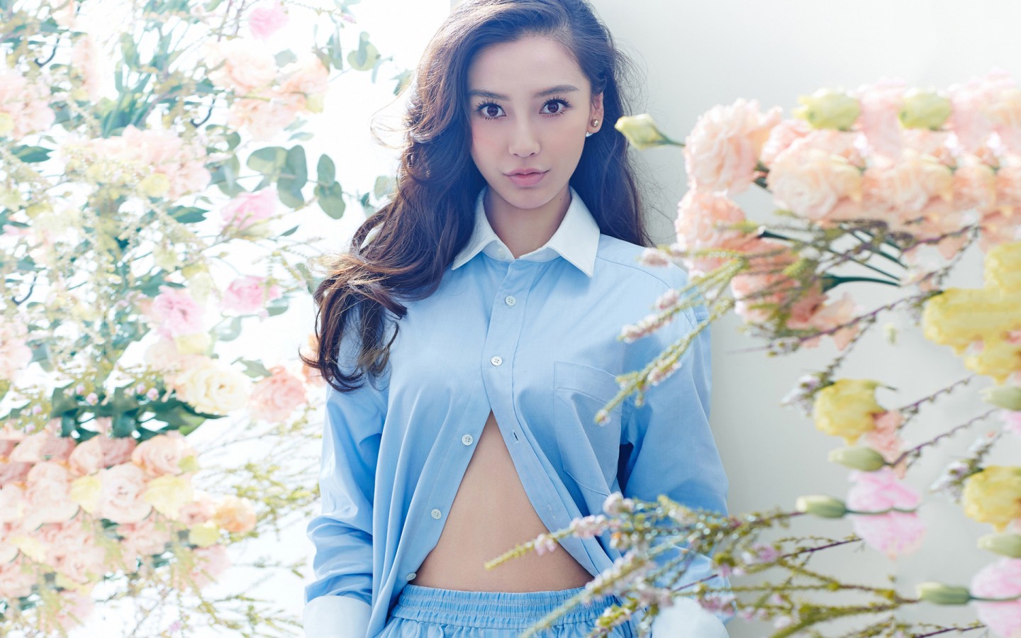 android安卓angelababy 好看 美女高清手机壁纸免费