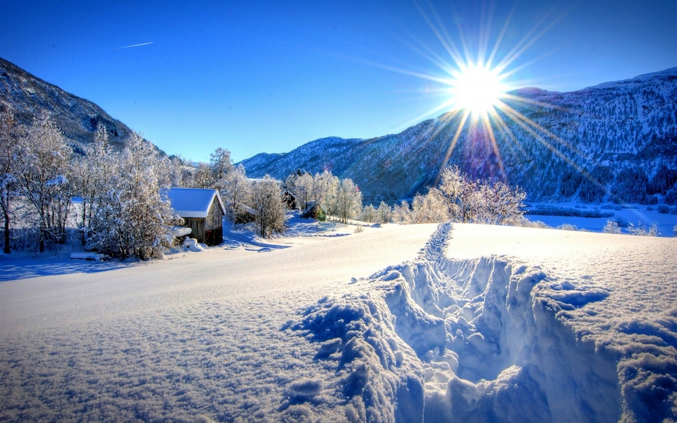 雪景冬季唯美风景壁纸