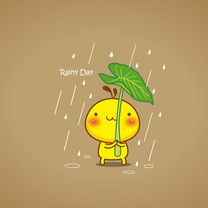 油爆叽丁下雨天桌面壁纸 (7张)
