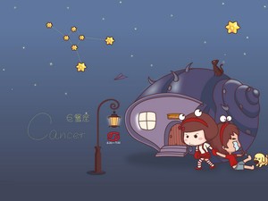 安卓十二星座巨蟹座壁纸手机双子座女喝醉酒后图片