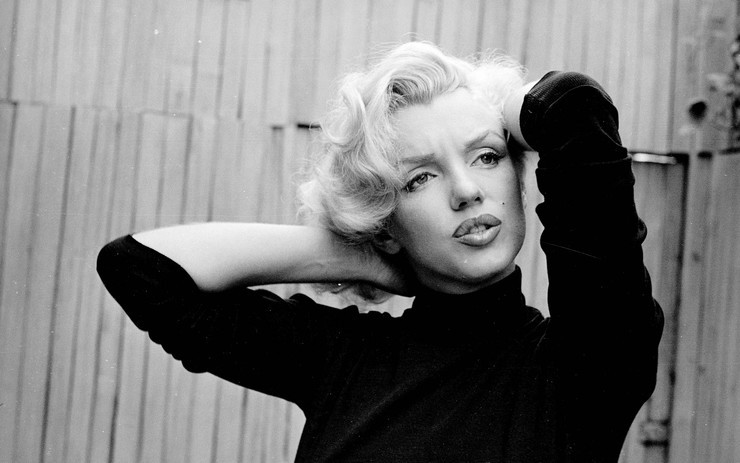 安卓玛丽莲梦露 marilyn monroe 黑白 写真手机壁纸