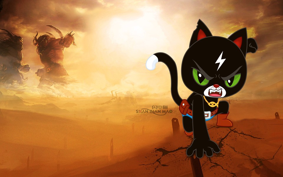 闪电猫炫酷桌面壁纸